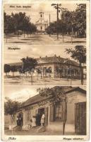 1938 Kóka, Római katolikus templom, Községháza, Hangya szövetkezet üzlete és saját kiadása (szakadás / tear)