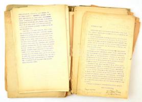 cca 1920-1940 Tervezet az alföldi talajvízmegfigyelő szolgálat megszervezéséről. Benne érdekes, kapc...