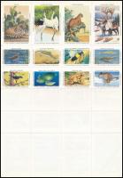 1990 36 db különféle WWF levélzáró teljes ívben