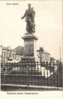 Marosvásárhely, Targu Mures; Bem szobor, Központi szálloda, Bogdán és Manz János üzlete / statue, hotel, shops