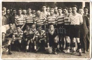 1930 Nagyvárad, Oradea; Nagyváradi AC és Arad AC labdarúgó mérkőzés / football match of Club Atletic Oradea and Arad AC, team. photo (EK)