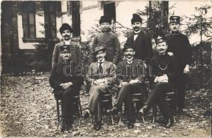 1919 Gyula, József szanatórium, bajszos betegek. photo