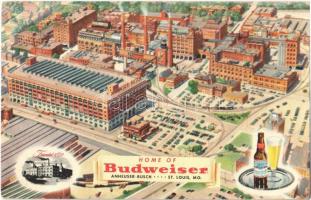 Home of Budweiser. Anheuser-Busch St. Louis, Mo./ American beer advertisement