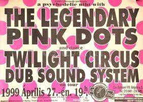 1999 The Legendary Pink Dots, plakát, kis szakadással, 41×58 cm