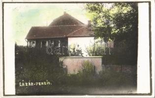 1936 Kács, Kácsfürdő; Lázár penzió, a tulajdonos levele és fényképe. photo