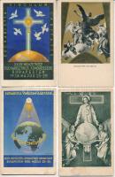 1938 Budapest XXXIV. Nemzetközi Eucharisztikus Kongresszus - 8 db régi képeslap / 34th International Eucharistic Congress - 8 pre-1945 postcards