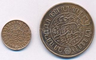 Holland Kelet-India 1945. 1c Br + 2 1/2c Br T:2 ph. 
Netherland East Indies 1945. 1 Cent Br + 2 1/2...
