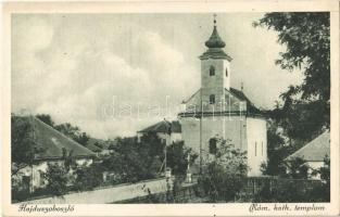 Hajdúszoboszló, Római katolikus templom. Balogh Kálmán kiadása, Foto Petrányi