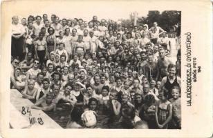 1948 Hajdúszoboszló-gyógyfürdő, strand. Görög Foto, photo (EK)
