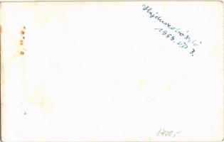 1959 Hajdúszoboszló, strand, fürdőruhás emberek. photo (non PC) (fl)