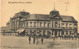 1921 Nyíregyháza, Korona szálloda, Marsalkó Jenő üzlete