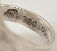 Ezüst(Ag) indás gyűrű, jelzett, méret: 57, nettó: 4,1 g