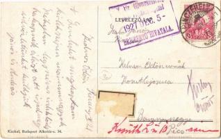 1927 Pincehely, utca, Mandl József üzlete + "M. kir. államrendőrség ... bejelentő hivatala&quot...