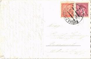 ~1930 Besztercebánya, Banská Bystrica; Fő tér, templom, városháza, Skoda, Julius Meinl, Ehrenwald, K...