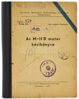 A M-11 D motor kézikönyve. Bp., 1949., Honvédelmi Minisztérium. Félvászon-kötésben, kissé kopott borítóval, az elülső táblán kis sérüléssel.
