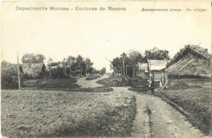 Moscow, Moscou; Au village / road in the village (EK)
