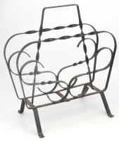 Vas újságtartó, 39×45×15 cm