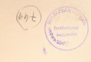 Boldizsár István (1897-1984): Semmelweis Ignác. Rézkarc, papír, jelzett a dúcon (hátoldalán hagyaték...