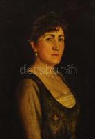 Edvi Illés Ödön (1877-1945):Női portré. Olaj, vászon. Jelzett. 100x75 cm Keretben