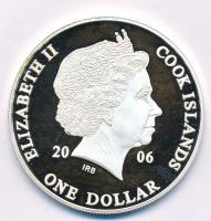 Cook-szigetek 2006. 1$ Ag "Ázsia történelme - Kamikaze" kapszulában, tanúsítvánnyal (19,76...