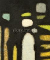 Erdős János (?-): Felezve. Akril, falemez, fa keretben, jelzett, 40×49 cm