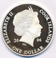 Cook-szigetek 2006. 1$ Ag "Ázsia történelme - Dalai Láma" kapszulában, tanúsítvánnyal (20,...