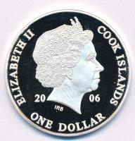 Cook-szigetek 2006. 1$ Ag "Ázsia történelme - Gilgames"  kapszulában, tanúsítvánnyal (20,5...