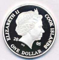 Cook-szigetek 2005. 1$ Ag "Ázsia történelme - A khmerek megépítik Angkor Vatot Kambodzsában&quo...