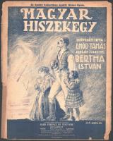 1915 Bertha István: Magyar Hiszekegy. Emőd Tamás szövegével. Bp., Bárd Ferenc. Szakadozott papírkötésben, 6 p. Gruber Lipót karmester névbélyegzőjével.