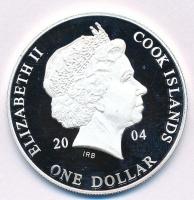 Cook-szigetek 2004. 1$ Ag "Ázsia történelme - Vasco da Gama" kapszulában, tanúsítvánnyal (...