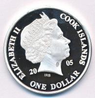 Cook-szigetek 2005. 1$ Ag "Ázsia történelme - Koreai háború" kapszulában, tanúsítvánnyal (...