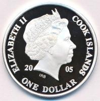 Cook-szigetek 2005. 1$ Ag "Ázsia történelme - Peking lesz Kína fővárosa - 1421" kapszulába...
