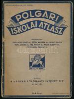 1942 Magyar Földrajzi Intézet: Polgári iskolai atlasz. Kissé megviselt