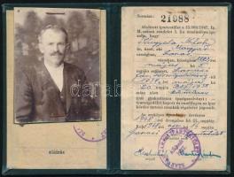 1937-2002 Vegyes fényképes igazolvány tétel, 3 db: M. Kir. Testnevelési Főiskola rendes hallgatójána...