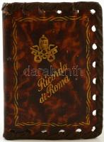 1950 Pápai. vatikáni emlékérem bőr tokkal 6x8 cm