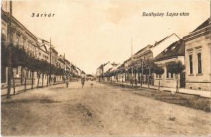 1928 Sárvár, Batthyány Lajos utca. Hesz Alfréd kiadása