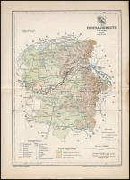1897 Ugocsa vármegye térképe, tervezte: Gönczy Pál, kiadja: Posner Károly Lajos és Fia, 24×29 cm
