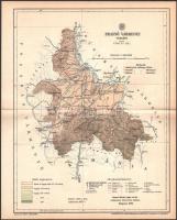 1893 Brassó vármegye térképe, rajzolta: Gönczy Pál, kiadja: Posner Károly Lajos, 30×24 cm