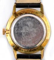 Cornavin 17 köves mechanikus férfi karóra, új bőr szíjjal, szép, működő állapotban