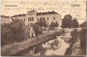 1917 Szombathely, Deák liget, park, Múzeum, fahíd (EK)
