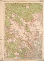 1943 Gödöllő, Budapest, Csákvár katonai térképe, 3 db, kiadja: Magyar Kir. Honvéd Térképészeti Intéz...