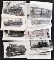 Közlekedéstörténeti fotók gyűjteménye vasúttörténet, utazások kb 100 db fotó modern nagyításokkal