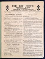 1919 The Boy Scouts Association Headquarters Gazette, 1921 1-12. sz., teljes XIII. évfolyama, angol ...