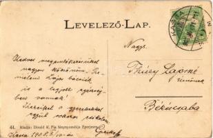 1908 Kassa, Kosice; Női gazdasági tanintézet, kerti fölvétel, teniszpálya. Divald K. fia 44. / girl ...