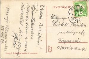 1914 Pélmonostor, Beli Manastir; Vasútállomás a főhercegi udvari váróteremmel. Meyer és Robitschko k...