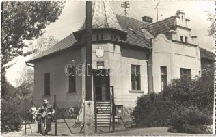 1951 Tura, Posta hivatal, Postatakarékpénztár, motorbicikli, motorkerékpár. photo (EB)