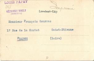 1911 Kézdivásárhely, Targu Secuiesc; Kantai gimnázium, római katolikus templom. Magyar zászlós litho...