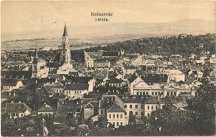 1911 Kolozsvár, Cluj; látkép. Fabritius Elek és Társa kiadása / general view