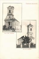 1907 Bocsár, Bocar; Római katolikus templom, Szerb ortodox templom / Catholic church, Serbian Orthodox church