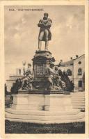 Pola, Pula; Tegetthoff Monument. Phot. Alois Beer. Verlag F. W. Schrinner / Tegetthoff admirális emlékmű / Admiral Wilhelm von Tegetthoff monument